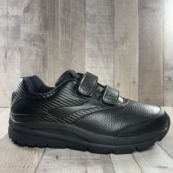 Brooks Addiction Walker V-Strap 2 Womens 7.5 Walking Shoes Sneakers Triple Black - Picture 7 of 12